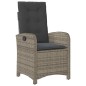 vidaXL 9-tlg. Garten-Essgruppe mit Kissen Grau Poly Rattan vidaXL 9-tlg. Garten-Essgruppe mit Kissen Grau Poly Rattan