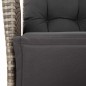 vidaXL 9-tlg. Garten-Essgruppe mit Kissen Grau Poly Rattan vidaXL 9-tlg. Garten-Essgruppe mit Kissen Grau Poly Rattan