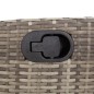 vidaXL 5-tlg. Garten-Essgruppe mit Kissen Grau Poly Rattan vidaXL 5-tlg. Garten-Essgruppe mit Kissen Grau Poly Rattan