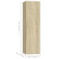 vidaXL 4-tlg. TV-Schrank-Set Sonoma-Eiche Holzwerkstoff vidaXL 4-tlg. TV-Schrank-Set Sonoma-Eiche Holzwerkstoff