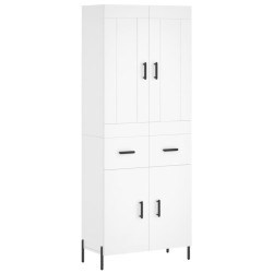 Highboard Weiß 69,5x34x180 cm Holzwerkstoff
