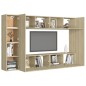 vidaXL 8-tlg. TV-Schrank-Set Sonoma-Eiche Holzwerkstoff vidaXL 8-tlg. TV-Schrank-Set Sonoma-Eiche Holzwerkstoff