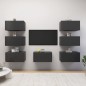 TV-Schränke 7 Stk. Grau 30,5x30x60 cm Holzwerkstoff TV-Schränke 7 Stk. Grau 30,5x30x60 cm Holzwerkstoff