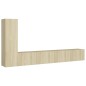 vidaXL 3-tlg. TV-Schrank-Set Sonoma-Eiche Holzwerkstoff vidaXL 3-tlg. TV-Schrank-Set Sonoma-Eiche Holzwerkstoff