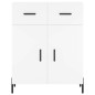 Highboard Weiß 69,5x34x180 cm Holzwerkstoff Highboard Weiß 69,5x34x180 cm Holzwerkstoff