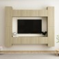 vidaXL 8-tlg. TV-Schrank-Set Sonoma-Eiche Holzwerkstoff vidaXL 8-tlg. TV-Schrank-Set Sonoma-Eiche Holzwerkstoff