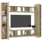 vidaXL 8-tlg. TV-Schrank-Set Sonoma-Eiche Holzwerkstoff vidaXL 8-tlg. TV-Schrank-Set Sonoma-Eiche Holzwerkstoff