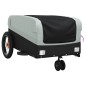 vidaXL Fahrradanhänger Schwarz und Grau 30 kg Eisen