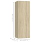 vidaXL 8-tlg. TV-Schrank-Set Sonoma-Eiche Holzwerkstoff vidaXL 8-tlg. TV-Schrank-Set Sonoma-Eiche Holzwerkstoff