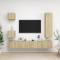 5-tlg. TV-Schrank-Set Sonoma-Eiche Holzwerkstoff 5-tlg. TV-Schrank-Set Sonoma-Eiche Holzwerkstoff
