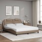 vidaXL Bett mit Matratze Cappuccino-Braun 160x200 cm Kunstleder vidaXL Bett mit Matratze Cappuccino-Braun 160x200 cm Kunstleder