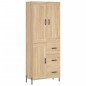 Highboard Sonoma-Eiche 69,5x34x180 cm Holzwerkstoff Highboard Sonoma-Eiche 69,5x34x180 cm Holzwerkstoff