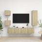 vidaXL 5-tlg. TV-Schrank-Sets Sonoma-Eiche Holzwerkstoff vidaXL 5-tlg. TV-Schrank-Sets Sonoma-Eiche Holzwerkstoff