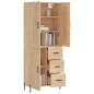 Highboard Sonoma-Eiche 69,5x34x180 cm Holzwerkstoff Highboard Sonoma-Eiche 69,5x34x180 cm Holzwerkstoff