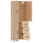Highboard Sonoma-Eiche 69,5x34x180 cm Holzwerkstoff Highboard Sonoma-Eiche 69,5x34x180 cm Holzwerkstoff
