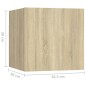 5-tlg. TV-Schrank-Set Sonoma-Eiche Holzwerkstoff 5-tlg. TV-Schrank-Set Sonoma-Eiche Holzwerkstoff
