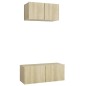2-tlg. TV-Schrank-Set Sonoma-Eiche Holzwerkstoff 2-tlg. TV-Schrank-Set Sonoma-Eiche Holzwerkstoff