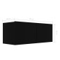 vidaXL 7-tlg. TV-Schrank-Set Schwarz Holzwerkstoff vidaXL 7-tlg. TV-Schrank-Set Schwarz Holzwerkstoff