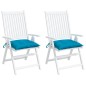 vidaXL Stuhlkissen 2 Stk. Hellblau 40x40x7 cm Oxford-Gewebe