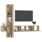 5-tlg. TV-Schrank-Set Sonoma-Eiche Holzwerkstoff 5-tlg. TV-Schrank-Set Sonoma-Eiche Holzwerkstoff