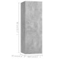 5-tlg. TV-Schrank-Set Betongrau Holzwerkstoff 5-tlg. TV-Schrank-Set Betongrau Holzwerkstoff