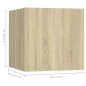 vidaXL 6-tlg. TV-Schrank-Set Sonoma-Eiche Holzwerkstoff vidaXL 6-tlg. TV-Schrank-Set Sonoma-Eiche Holzwerkstoff