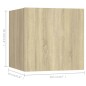 8-tlg. TV-Schrank-Set Sonoma-Eiche Holzwerkstoff 8-tlg. TV-Schrank-Set Sonoma-Eiche Holzwerkstoff