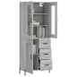 vidaXL Highboard Grau Sonoma 69,5x34x180 cm Holzwerkstoff vidaXL Highboard Grau Sonoma 69,5x34x180 cm Holzwerkstoff