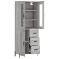 vidaXL Highboard Grau Sonoma 69,5x34x180 cm Holzwerkstoff vidaXL Highboard Grau Sonoma 69,5x34x180 cm Holzwerkstoff