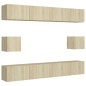 vidaXL 6-tlg. TV-Schrank-Set Sonoma-Eiche Holzwerkstoff vidaXL 6-tlg. TV-Schrank-Set Sonoma-Eiche Holzwerkstoff