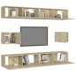 vidaXL 6-tlg. TV-Schrank-Set Sonoma-Eiche Holzwerkstoff vidaXL 6-tlg. TV-Schrank-Set Sonoma-Eiche Holzwerkstoff