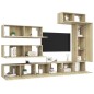vidaXL 7-tlg. TV-Schrank-Set Sonoma-Eiche Holzwerkstoff vidaXL 7-tlg. TV-Schrank-Set Sonoma-Eiche Holzwerkstoff
