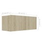 vidaXL 7-tlg. TV-Schrank-Set Sonoma-Eiche Holzwerkstoff vidaXL 7-tlg. TV-Schrank-Set Sonoma-Eiche Holzwerkstoff