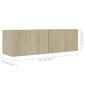 vidaXL 7-tlg. TV-Schrank-Set Sonoma-Eiche Holzwerkstoff vidaXL 7-tlg. TV-Schrank-Set Sonoma-Eiche Holzwerkstoff