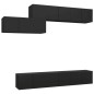 vidaXL 7-tlg. TV-Schrank-Set Schwarz Holzwerkstoff vidaXL 7-tlg. TV-Schrank-Set Schwarz Holzwerkstoff