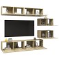 vidaXL 6-tlg. TV-Schrank-Set Sonoma-Eiche Holzwerkstoff vidaXL 6-tlg. TV-Schrank-Set Sonoma-Eiche Holzwerkstoff