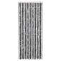 vidaXL Fliegenvorhang Grau und Schwarz 56x200 cm Chenille