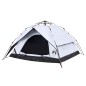 vidaXL Kuppel-Campingzelt 4 Personen Weiß Verdunkelt Quick Release vidaXL Kuppel-Campingzelt 4 Personen Weiß Verdunkelt Quick Release