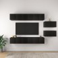 TV-Schränke 8 Stk. Schwarz Holzwerkstoff TV-Schränke 8 Stk. Schwarz Holzwerkstoff