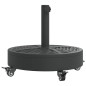vidaXL Sonnenschirmständer mit Rollen für Ø38/48 mm Mast 27 kg Rund vidaXL Sonnenschirmständer mit Rollen für Ø38/48 mm Mast 27 kg Rund