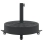 vidaXL Sonnenschirmständer mit Rollen für Ø38/48 mm Mast 27 kg Rund vidaXL Sonnenschirmständer mit Rollen für Ø38/48 mm Mast 27 kg Rund