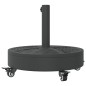 vidaXL Sonnenschirmständer mit Rollen für Ø38/48 mm Mast 27 kg Rund vidaXL Sonnenschirmständer mit Rollen für Ø38/48 mm Mast 27 kg Rund