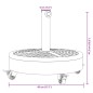 vidaXL Sonnenschirmständer mit Rollen für Ø38/48 mm Mast 27 kg Rund vidaXL Sonnenschirmständer mit Rollen für Ø38/48 mm Mast 27 kg Rund