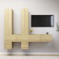 6-tlg. TV-Schrank-Set Sonoma-Eiche Holzwerkstoff 6-tlg. TV-Schrank-Set Sonoma-Eiche Holzwerkstoff