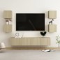 6-tlg. TV-Schrank-Set Sonoma-Eiche Holzwerkstoff 6-tlg. TV-Schrank-Set Sonoma-Eiche Holzwerkstoff
