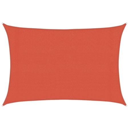 vidaXL Sonnensegel 160 g/m² Terrakottarot 3x4 m HDPE