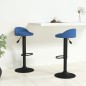 vidaXL Barhocker 2 Stk. Blau Samt 