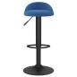 vidaXL Barhocker 2 Stk. Blau Samt 