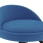 vidaXL Barhocker 2 Stk. Blau Samt 