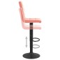 vidaXL Barhocker 2 Stk. Rosa Samt vidaXL Barhocker 2 Stk. Rosa Samt
